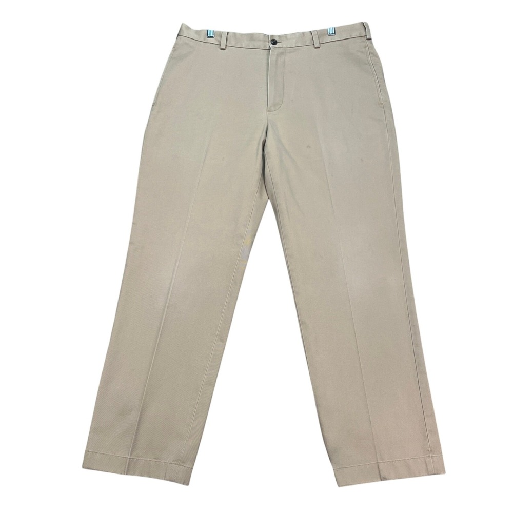 Brooks Brothers Advantage Chino Clark Men's Khaki Cotton‎ Pants 36x30